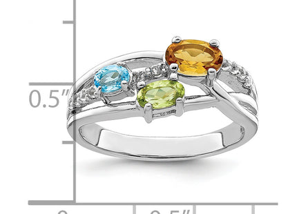 Sterling Silver Rings Style QR7415RB - Classique Jewelry Inc.