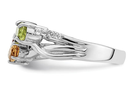 Sterling Silver Rings Style QR7416RB - Classique Jewelry Inc.