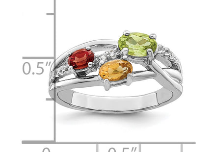 Sterling Silver Rings Style QR7416RB - Classique Jewelry Inc.