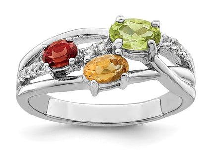 Sterling Silver Rings Style QR7416RB - Classique Jewelry Inc.