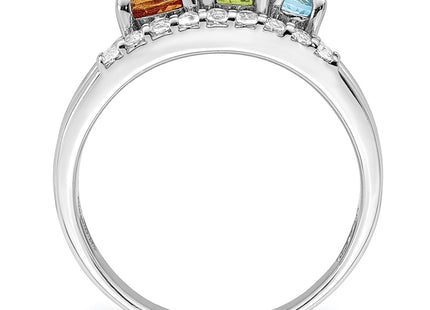 Sterling Silver Rings Style QR7418RB - Classique Jewelry Inc.