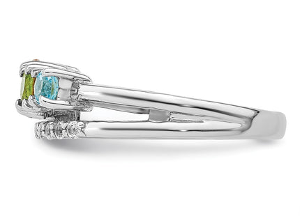 Sterling Silver Rings Style QR7418RB - Classique Jewelry Inc.