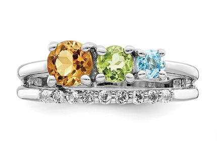 Sterling Silver Rings Style QR7418RB - Classique Jewelry Inc.
