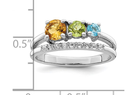 Sterling Silver Rings Style QR7418RB - Classique Jewelry Inc.