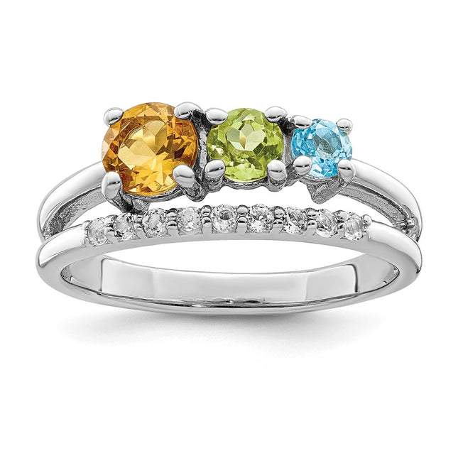 Sterling silver circle ring