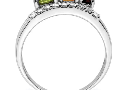 Sterling Silver Rings Style QR7419RB - Classique Jewelry Inc.