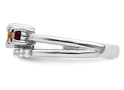 Sterling Silver Rings Style QR7419RB - Classique Jewelry Inc.