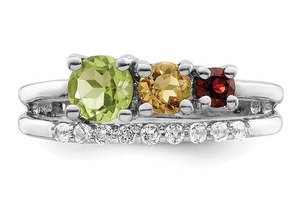 Sterling Silver Rings Style QR7419RB - Classique Jewelry Inc.