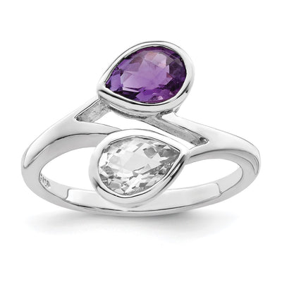 Sterling silver amethyst ring