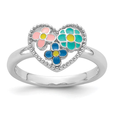 Sterling silver heart ring