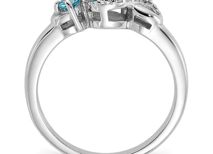 Sterling Silver Rings Style QR7438BT - Classique Jewelry Inc.