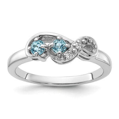 Sterling silver cubic zirconia ring