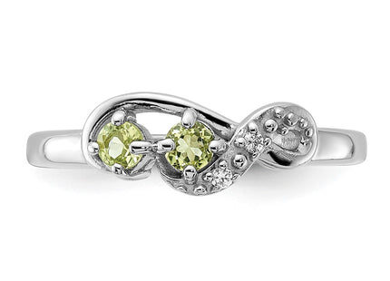 Sterling Silver Rings Style QR7438PE - Classique Jewelry Inc.