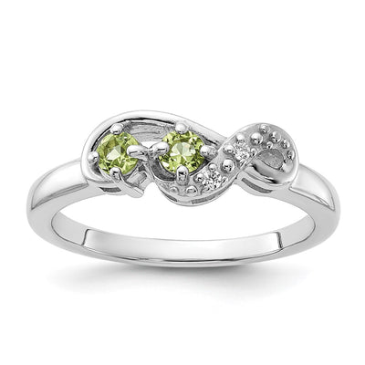 Sterling silver cubic zirconia ring