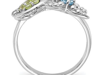 Sterling Silver Rings Style QR7442PE - Classique Jewelry Inc.