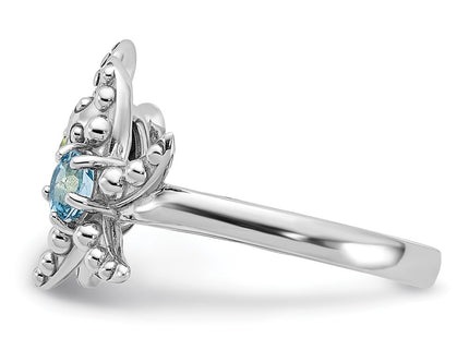 Sterling Silver Rings Style QR7442PE - Classique Jewelry Inc.