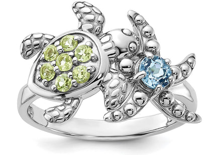 Sterling Silver Rings Style QR7442PE - Classique Jewelry Inc.