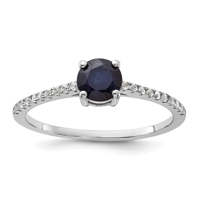 Sterling silver sapphire ring