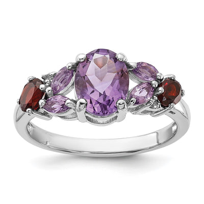 Sterling silver quartz ring