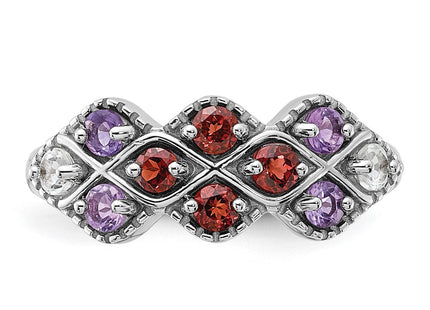 Sterling Silver Rings Style QR7447GA - Classique Jewelry Inc.