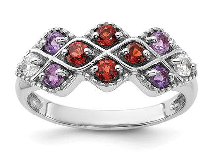 Sterling Silver Rings Style QR7447GA - Classique Jewelry Inc.