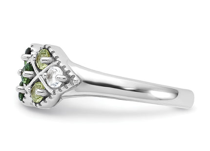 Sterling Silver Rings Style QR7447PE - Classique Jewelry Inc.