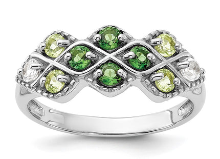 Sterling Silver Rings Style QR7447PE - Classique Jewelry Inc.