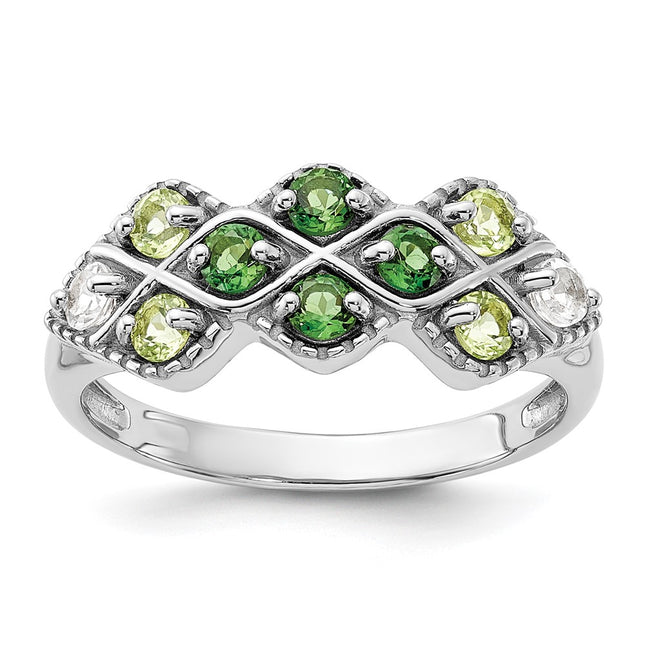 Sterling Silver Rings Style QR7447PE - Classique Jewelry Inc.