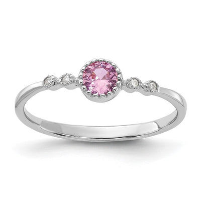 Sterling silver sapphire ring