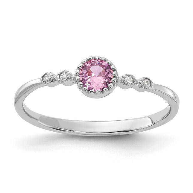 Sterling silver sapphire ring
