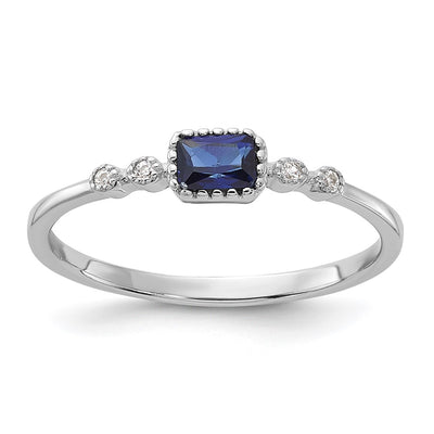 Sterling silver spinel ring
