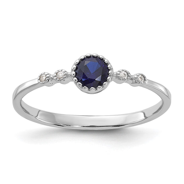 Sterling silver spinel ring