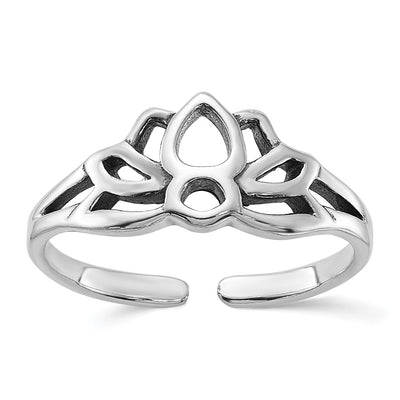 Sterling silver flower ring