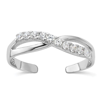 Sterling silver cubic zirconia ring