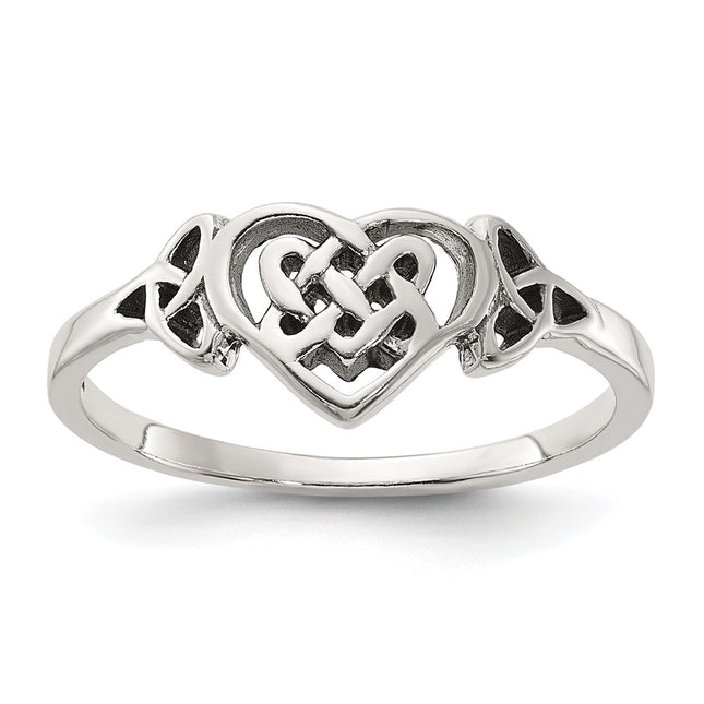 Sterling silver heart ring