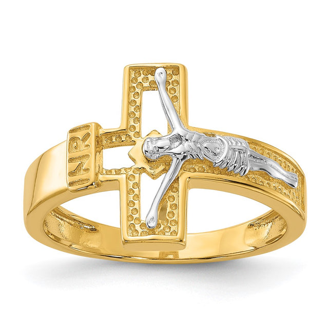 Sterling silver crucifix ring