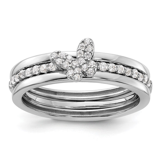 Sterling Silver Rings Style QR7494 - Classique Jewelry Inc.