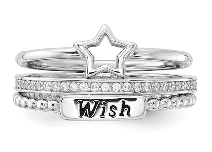 Sterling Silver Rings Style QR7501 - Classique Jewelry Inc.