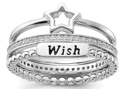 Sterling Silver Rings Style QR7501 - Classique Jewelry Inc.