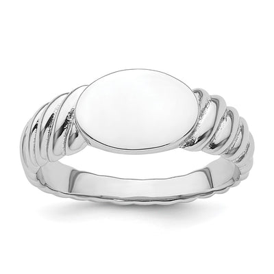 Sterling silver signet ring