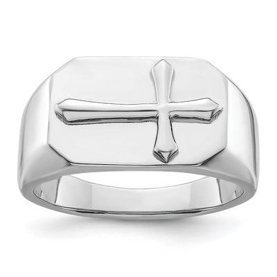 Sterling silver cross ring