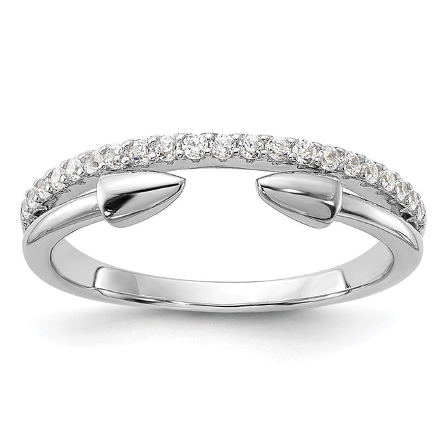 Sterling silver cubic zirconia band