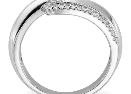 Sterling silver cubic zirconia ring, alternate view