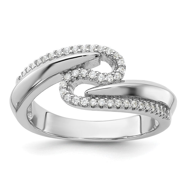 Sterling silver cubic zirconia ring