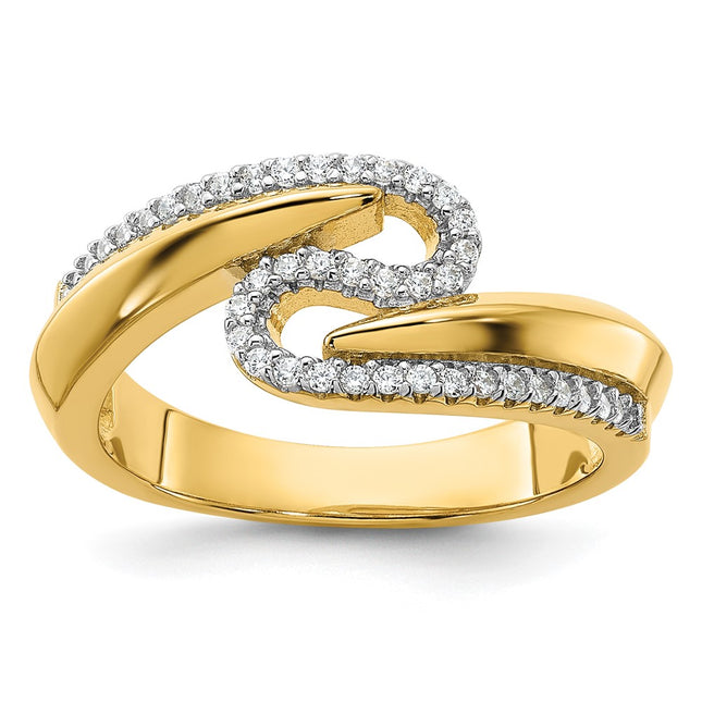 Sterling Silver Rings Style QR7542GP - Classique Jewelry Inc.