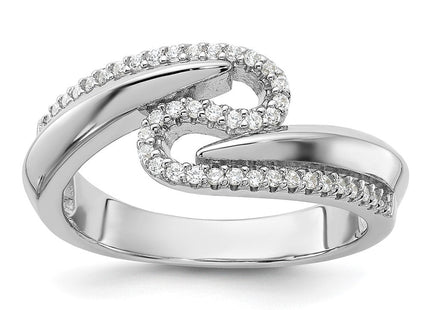 Sterling silver cubic zirconia ring