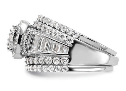 Sterling Silver Rings Style QR7546 - Classique Jewelry Inc.