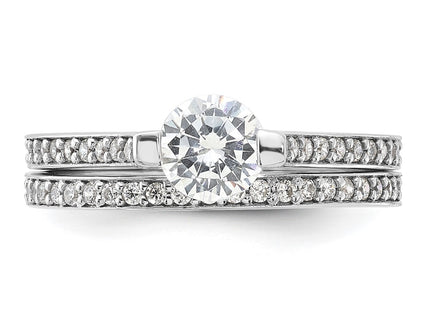 Sterling Silver Rings Style QR7548 - Classique Jewelry Inc.