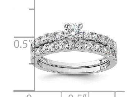 Sterling silver cubic zirconia band, additional view