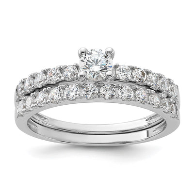 Sterling silver cubic zirconia band